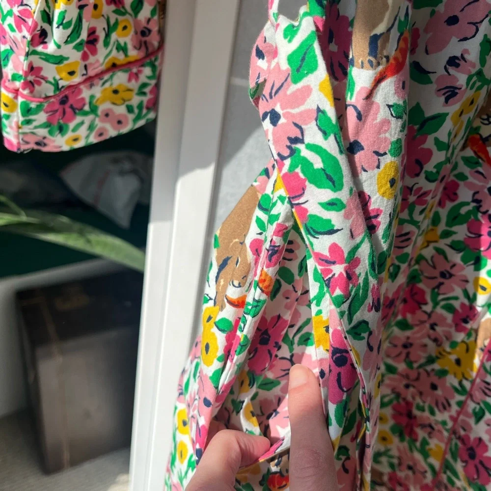 Printfresh robe, NWT. Floral Print Robe with Bunny Design. Size S/M - Picture 4 of 10